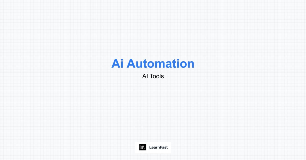 AI Automation for Beginners - Build Smart Workflows 2025 | LearnFast