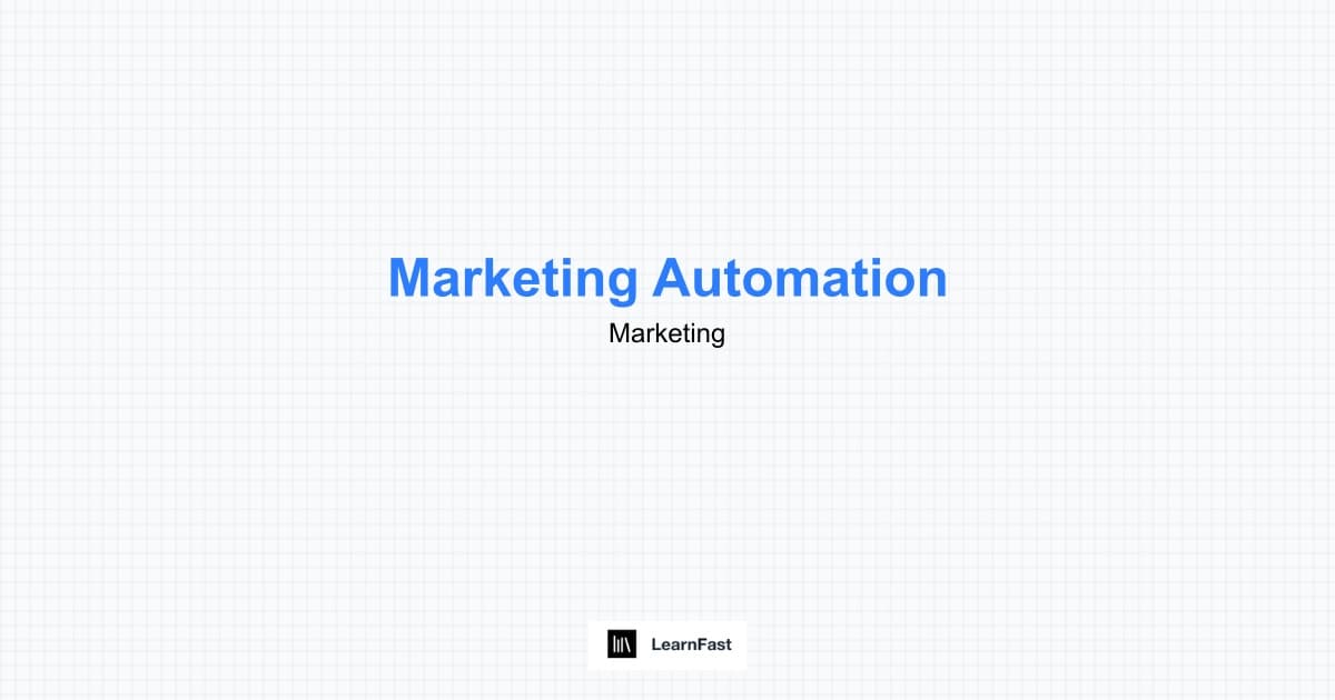 How to Learn Marketing Automation - Complete 2025 Guide | LearnFast