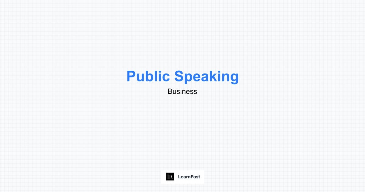 How to Learn Public Speaking - Complete 2025 Guide | LearnFast