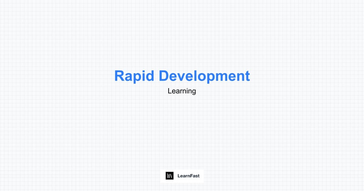 Rapid Skill Development Guide - Master Any Skill in 30 Days 2025 | LearnFast
